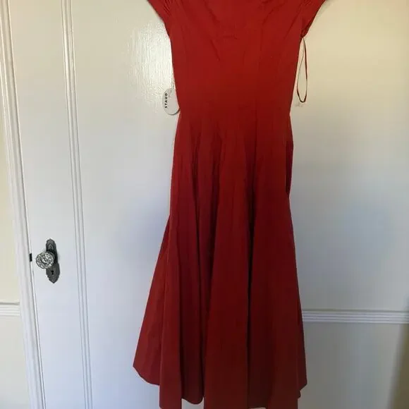 STAUD Short Sleeve Wells dress